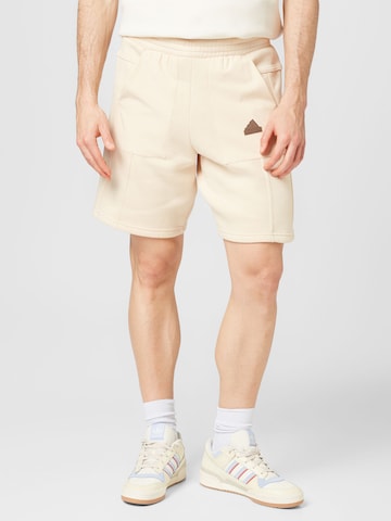 ADIDAS SPORTSWEAR Regular Workout Pants 'City Escape' in Beige: front