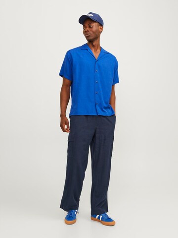 JACK & JONES Loosefit Hose 'Bill Nate' in Blau