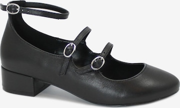 STEVE MADDENBalerinke 'STEVE MADDEN COLLEAGUE black nero scarpe ballerina donna pelle cinturino' - crna boja: prednji dio