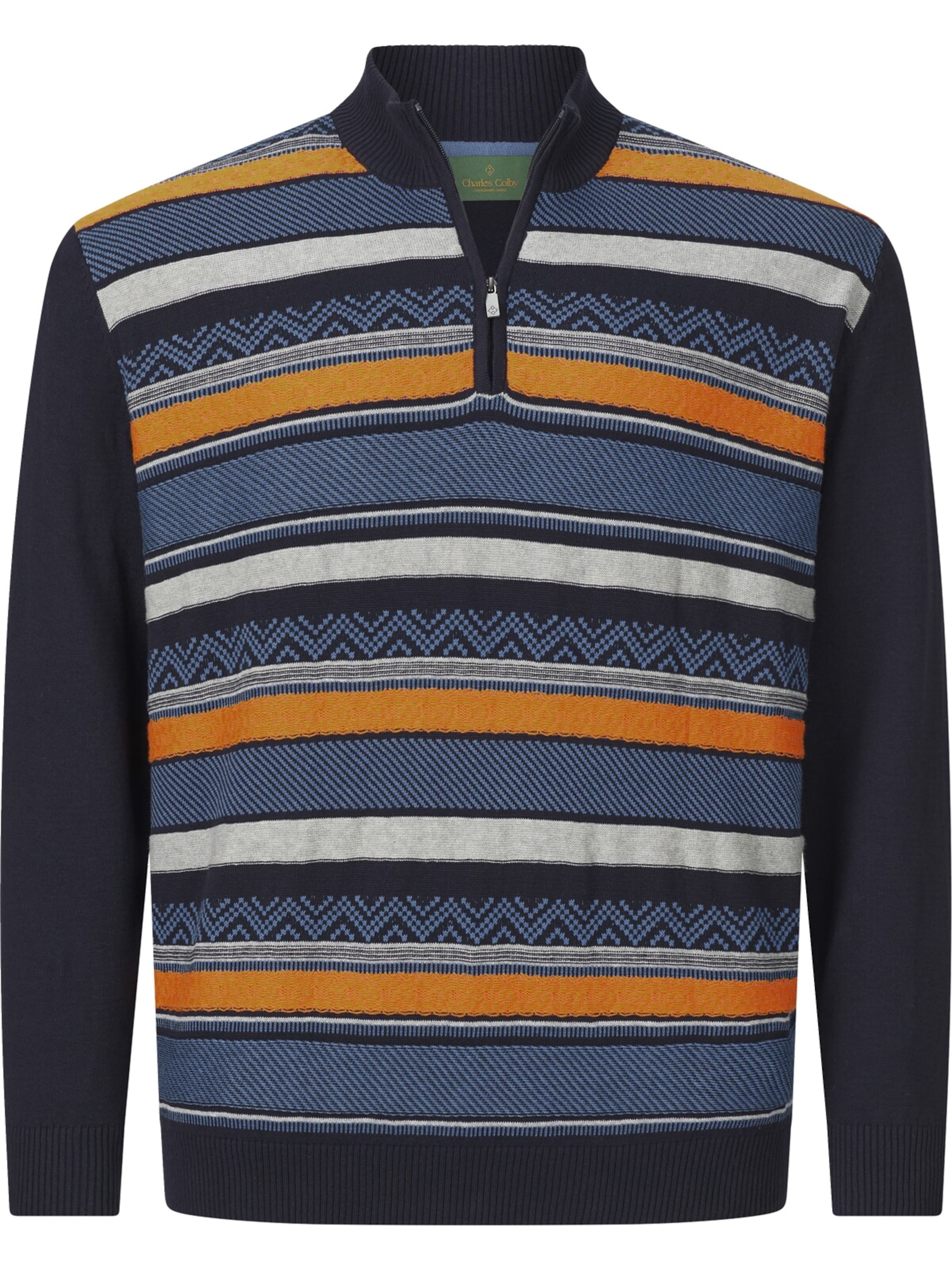 Charles Colby Sweater in Blue: front