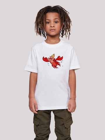 F4NT4STIC Shirt 'The Little Mermaid Sebastian Bubbles' in White: front