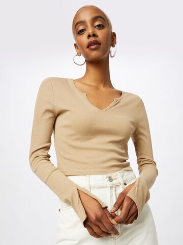 NU-IN Shirt in Beige: front