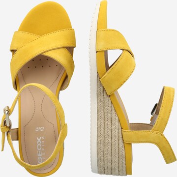 GEOX Páskové sandály – žlutá