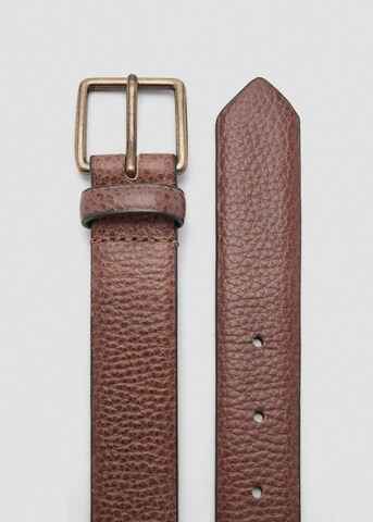 MANGO MAN Gurtel 'Buckgold' in Braun