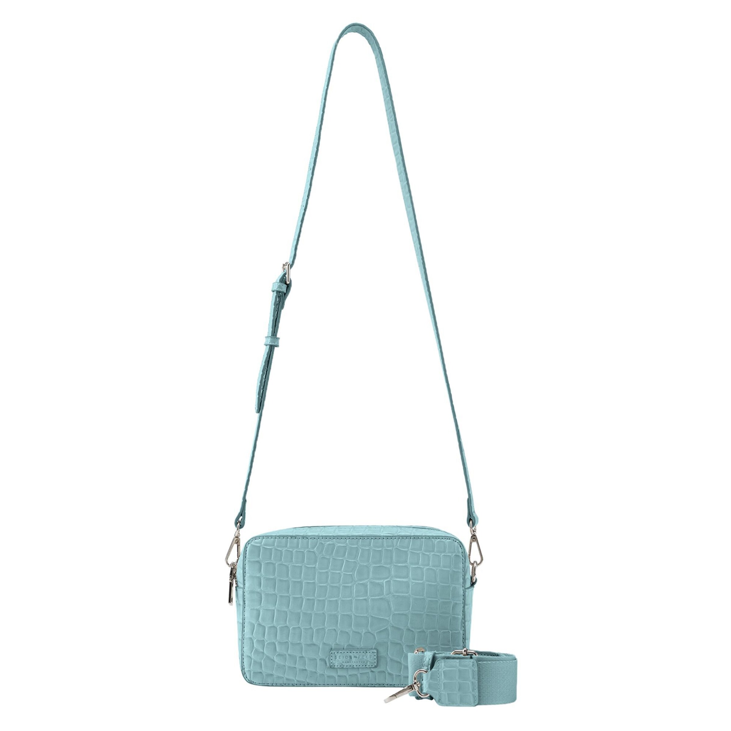 Seidenfelt Schoudertas 'Nesna' in Blauw: voorkant