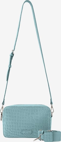 Seidenfelt Manufaktur Umhängetasche 'Nesna' in Blau: Vorderseite