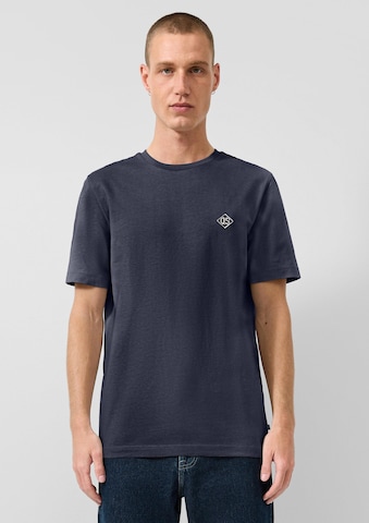 T-Shirt QS en bleu : devant