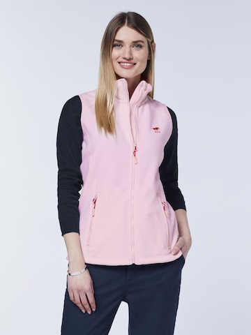 Polo Sylt Vest in Pink: front