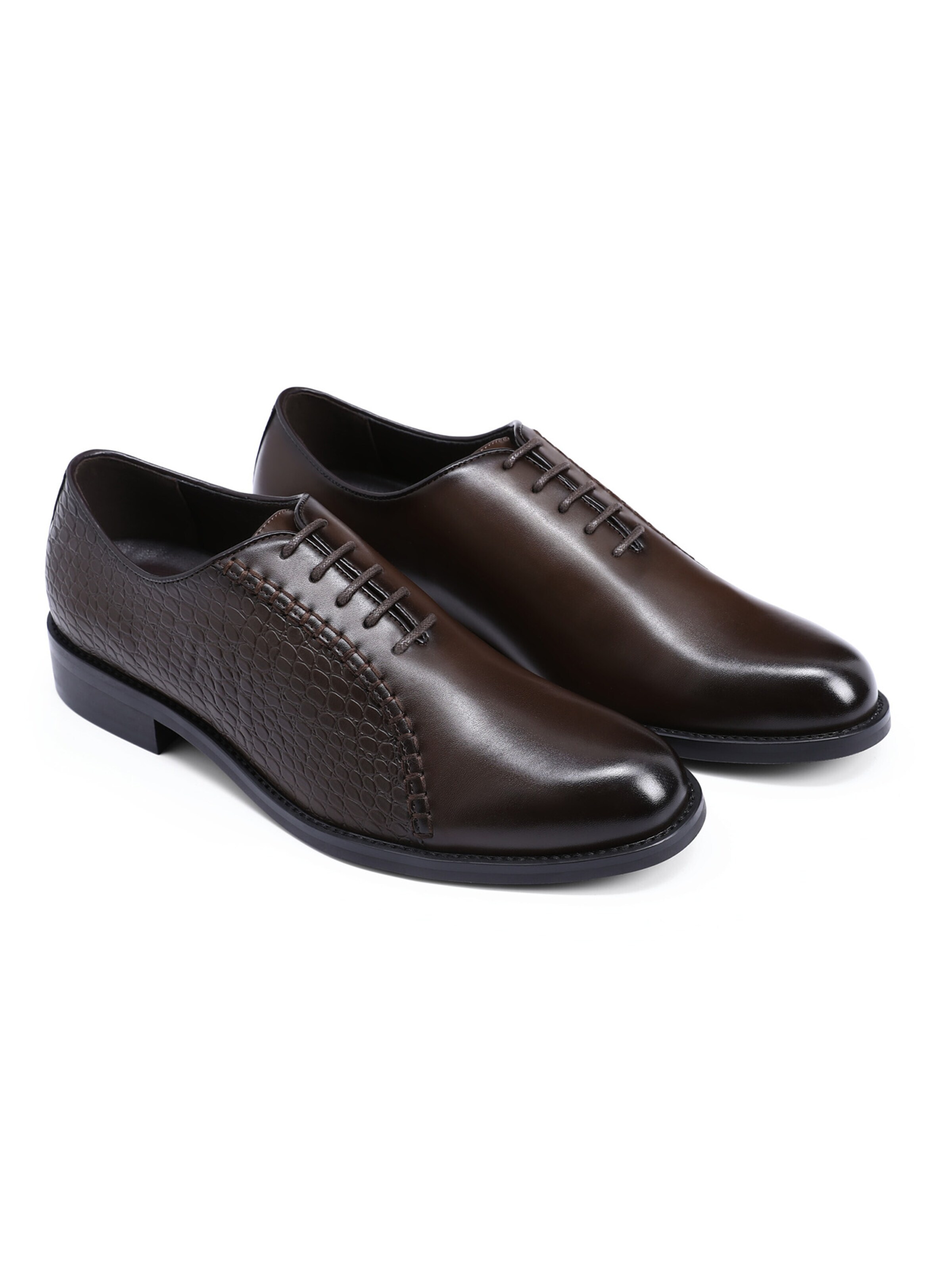ALLTHEMEN Lace-Up Shoes 'Gleichgewicht' in Brown