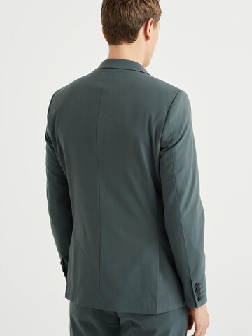 Coupe slim Veste de costume WE Fashion en vert