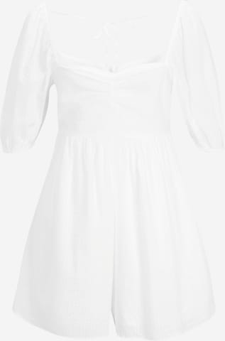 Abercrombie & Fitch Jumpsuit in White: front