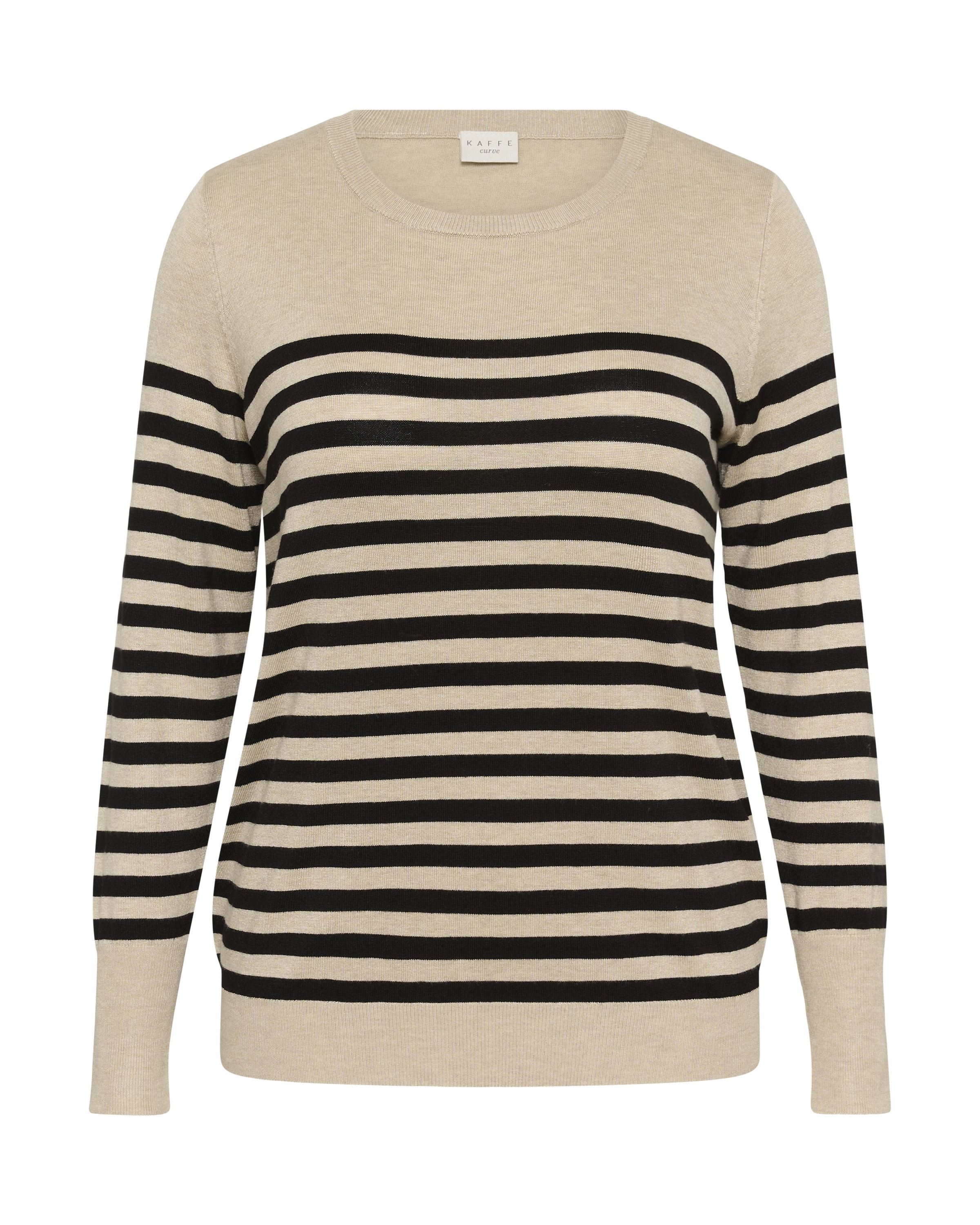 Pull-over 'KClizzy' KAFFE CURVE en beige : devant