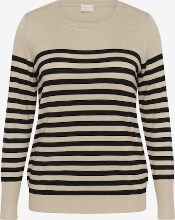 KAFFE CURVE Sweater 'KClizzy' in Beige: front