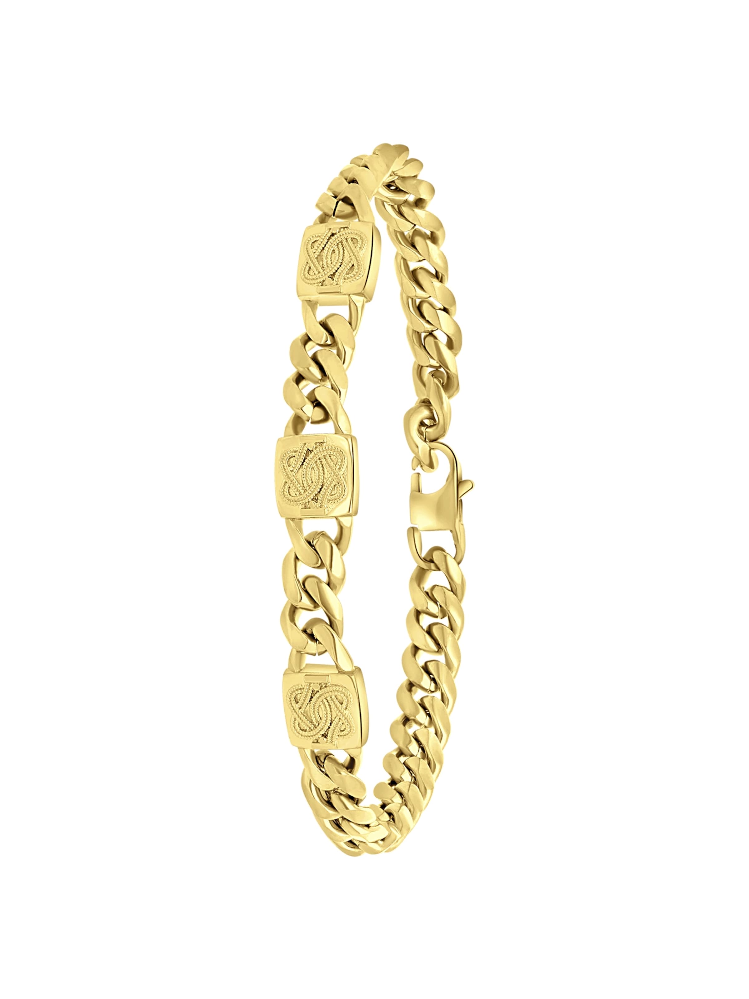 Bracelet Lucardi en or : devant