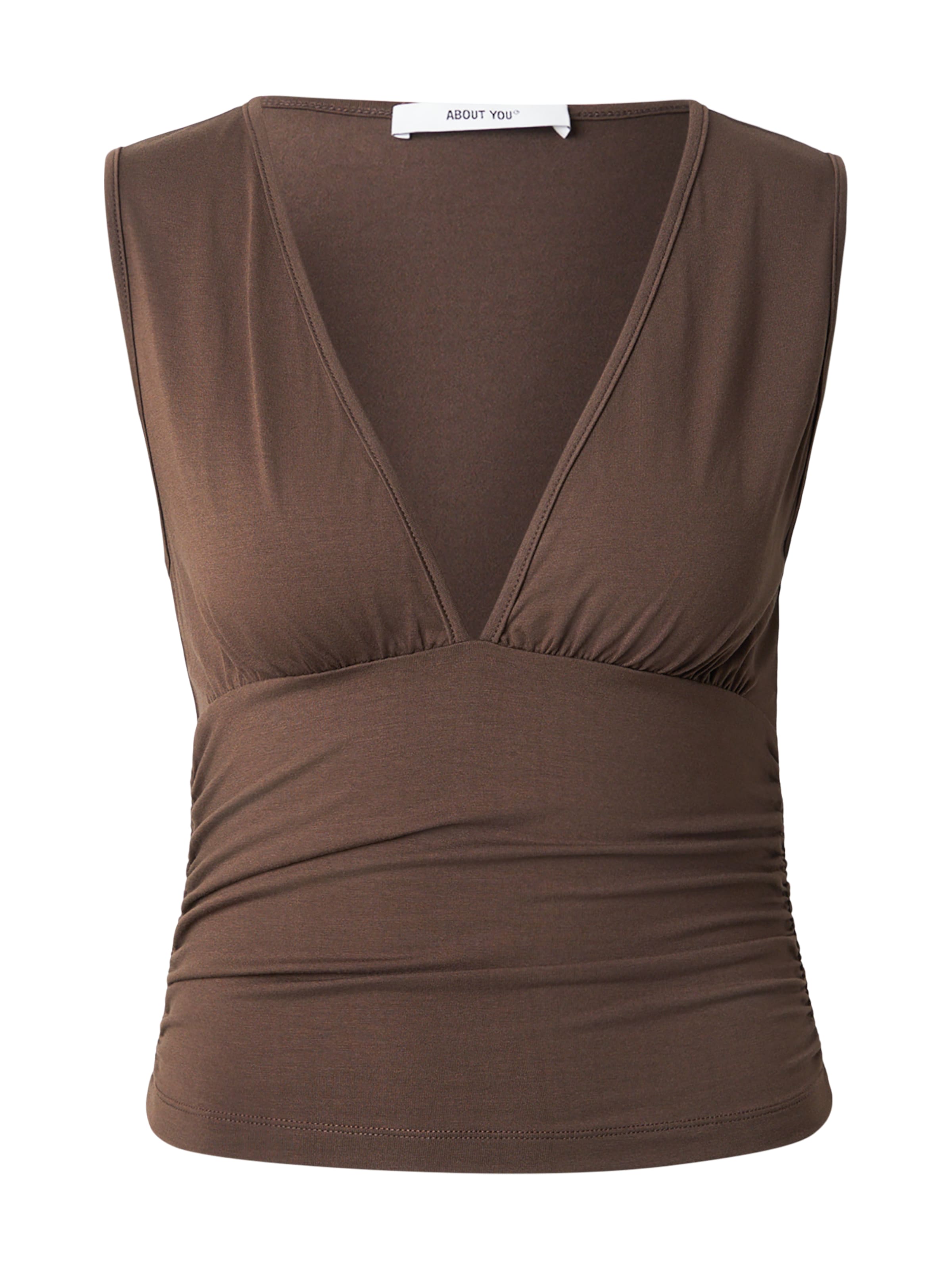 ABOUT YOU Top in Brown: front