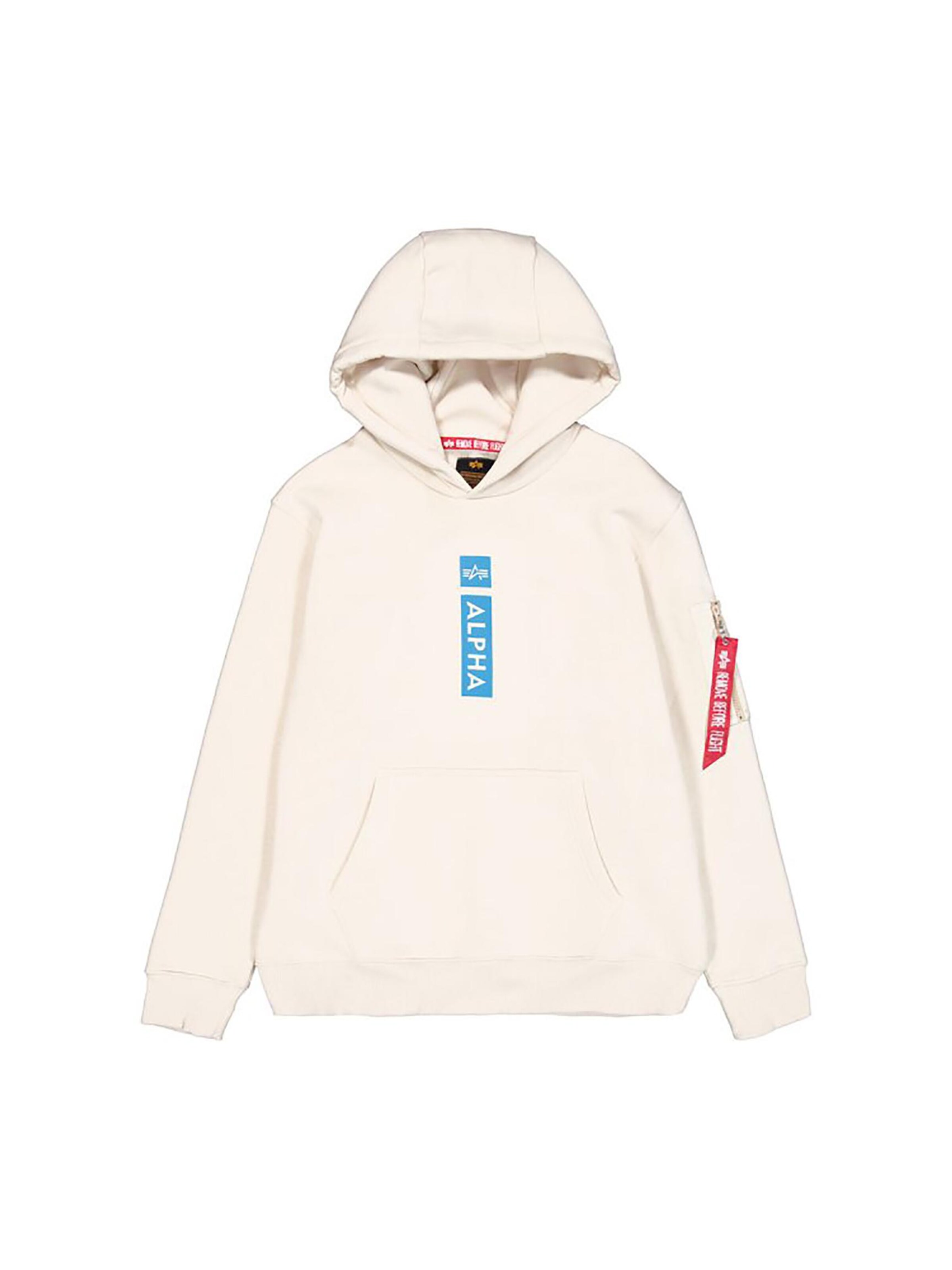 ALPHA INDUSTRIES Sweatshirt 'Alpha PP' in White: front