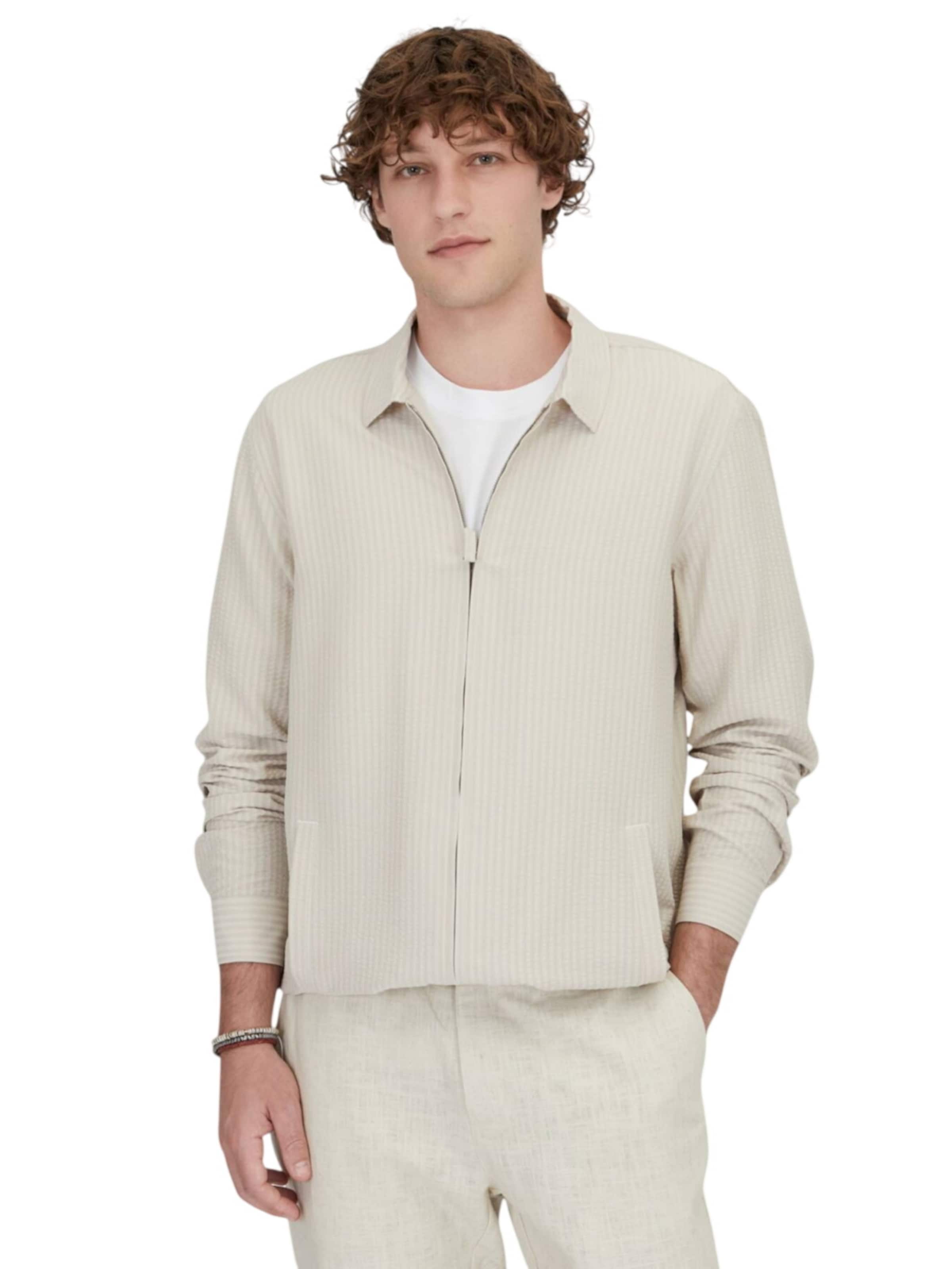 KİP Sweatjacke in Beige: Vorderseite