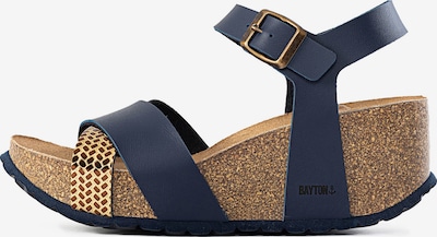 Bayton Strap sandal 'Minorque' in Navy / Gold, Item view