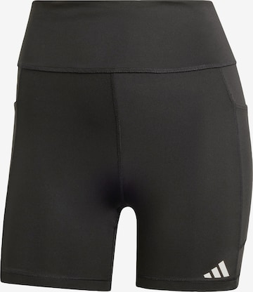 Skinny Pantaloni sport 'Own The Run' de la ADIDAS PERFORMANCE pe negru: față