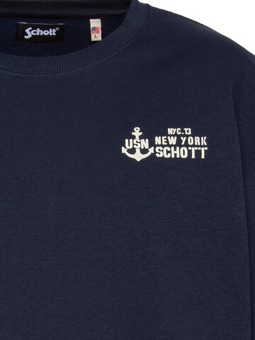 Schott NYC Sweatshirt in Blue