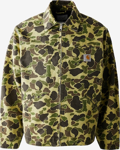 Carhartt WIP Välikausitakki 'Duck Detroit' värissä ruskea / khaki / oliivi / vaaleanvihreä, Tuotenäkymä