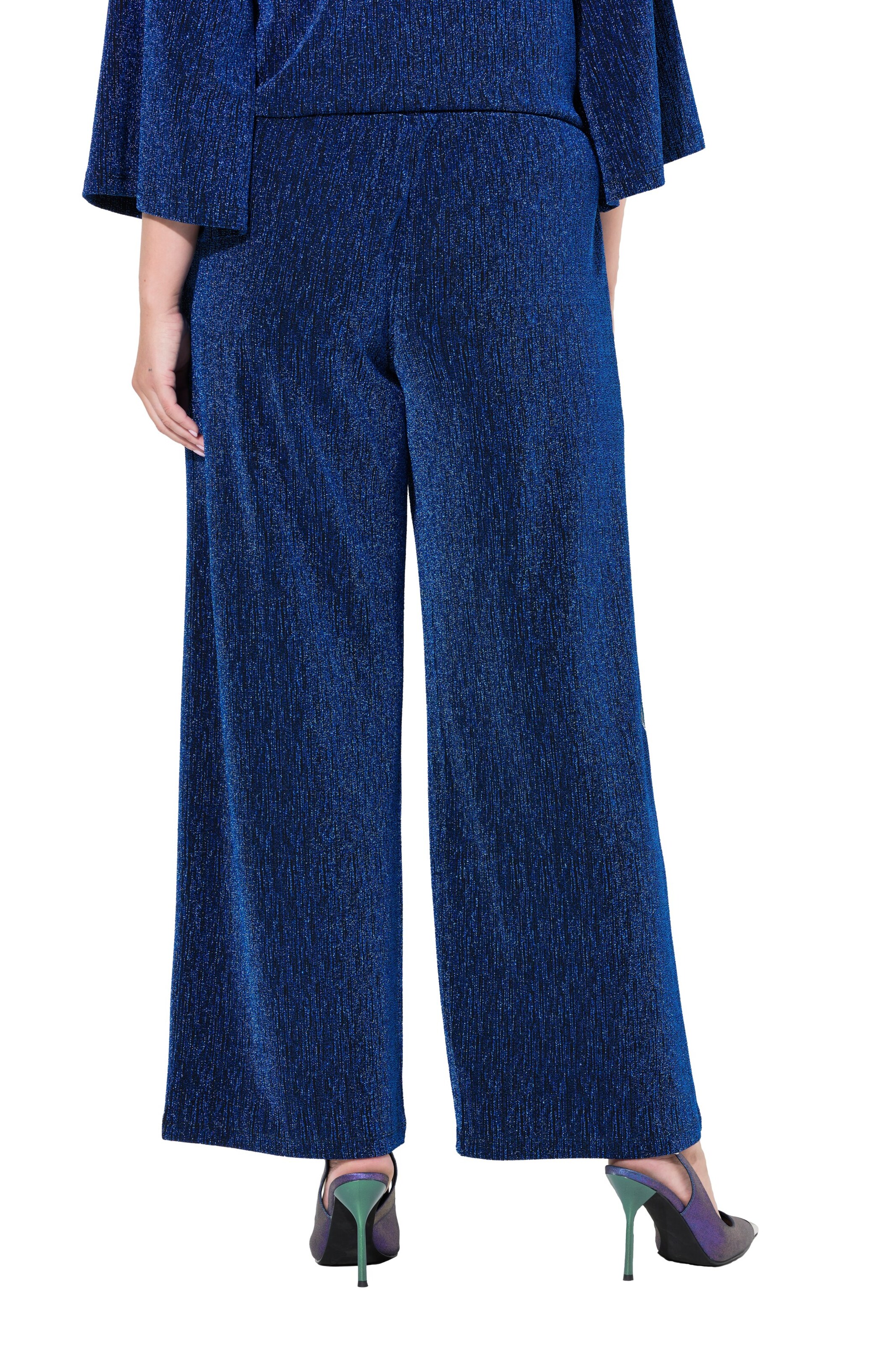 MIAMODA Wide leg Broek in Blauw