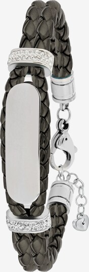 Lucardi Armband in de kleur Antraciet / Zilver, Productweergave