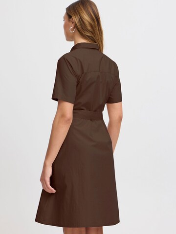 ICHI A-Linien-Kleid ' IHSanty ' in Braun