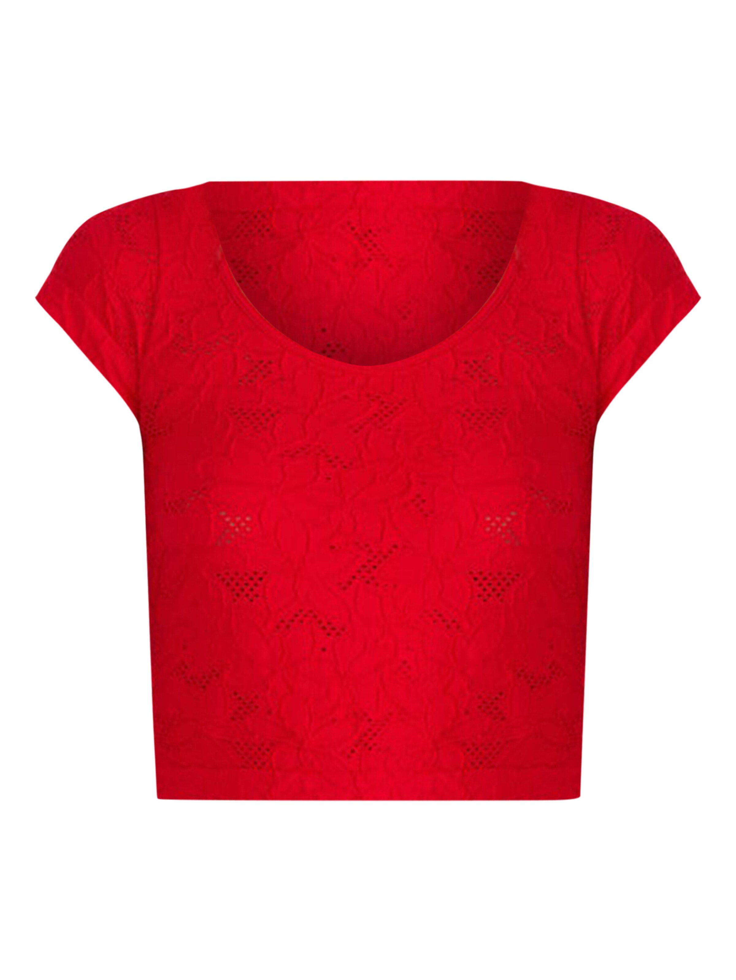 No Matter What Top in Rot: Vorderseite