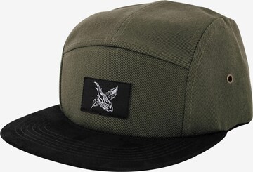 Blackskies Cap 'Port 5-Panel' in Grün: Vorderseite