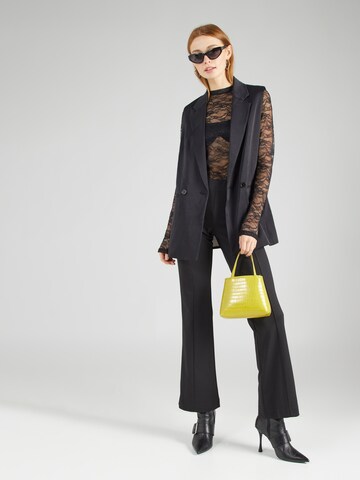 Gina Tricot Расклешенный Штаны в Черный