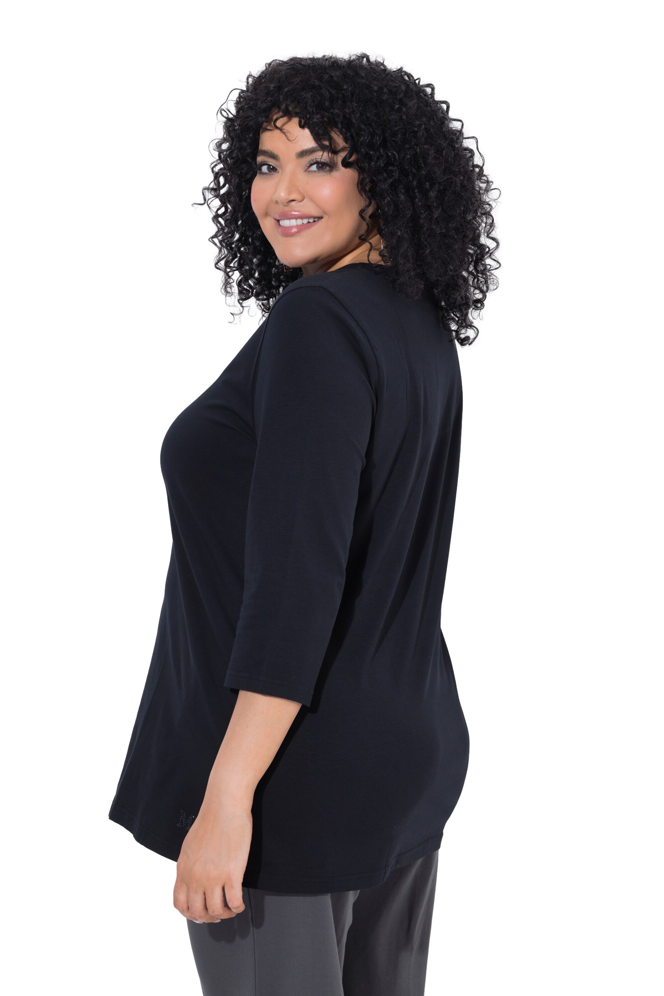 Ulla Popken Shirt in Schwarz