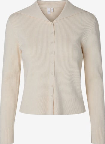 YAS Gebreid vest 'YASCamelia' in Wit: voorkant