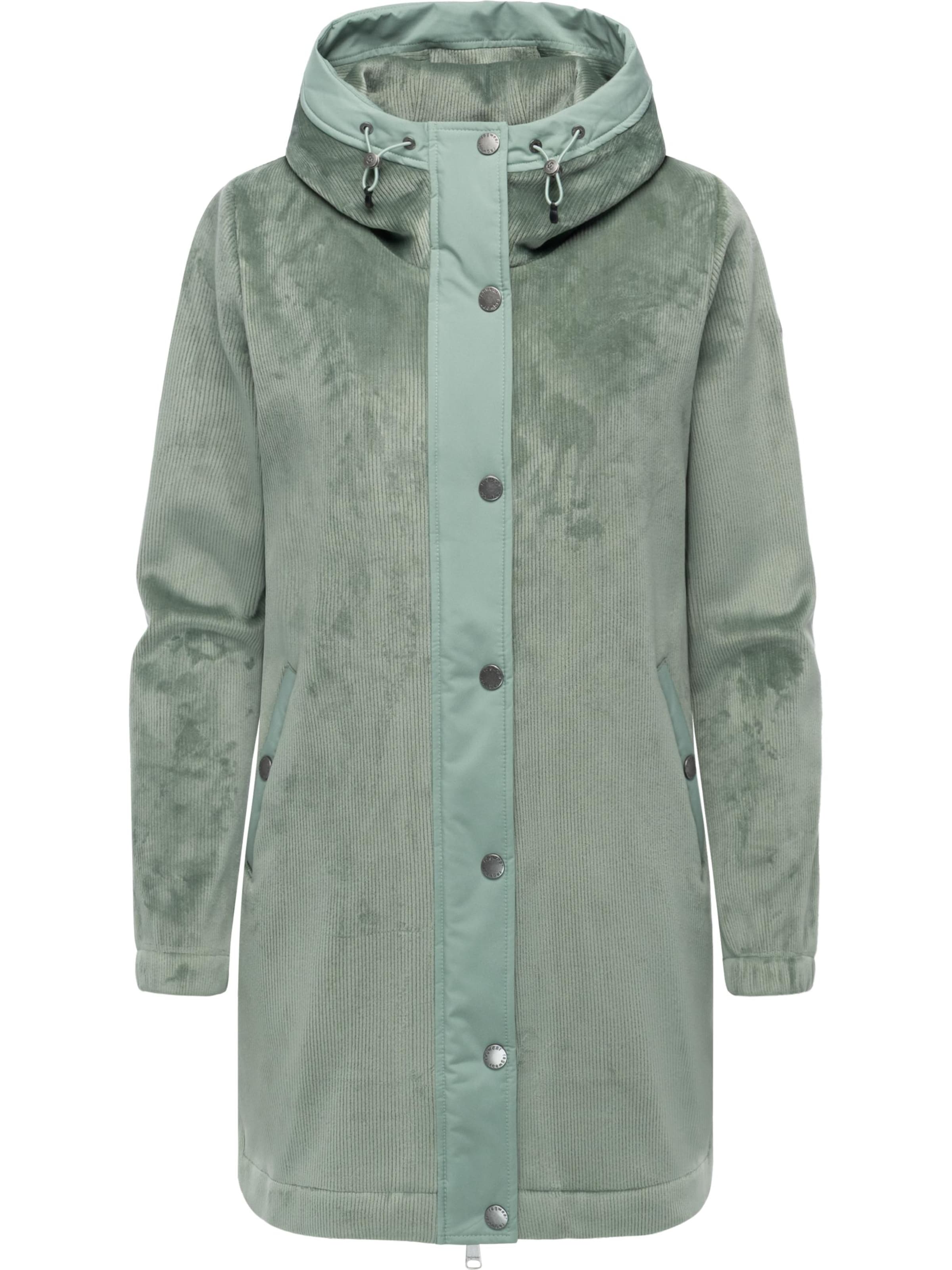 Ragwear Between-season jacket 'Cousy Bonded' in Green: front