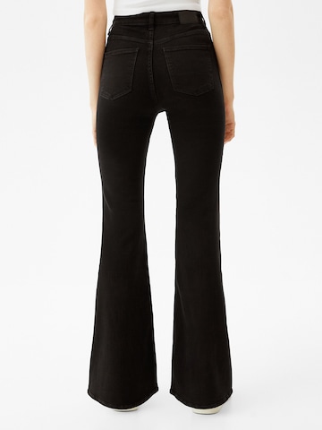 Bershka Flared Jeans in Black