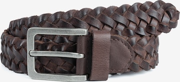 Cbelt Belt 'Braided' in Brown: front