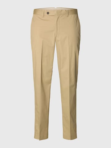 SELECTED - regular Pantalón de pinzas en beige