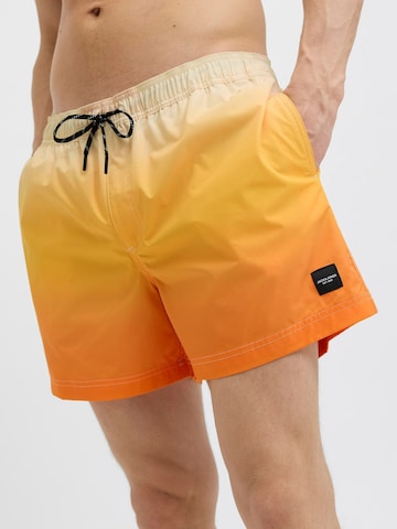JACK & JONES Badeshorts in Orange
