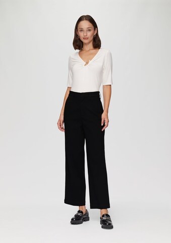 s.Oliver BLACK LABEL Regular Trousers in Black