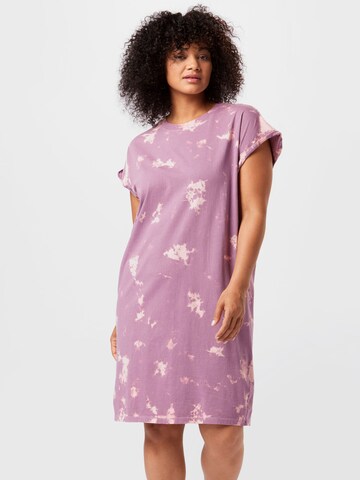 Urban Classics Dress in Purple: front