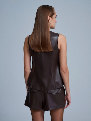 Dilvin Vest in Brown