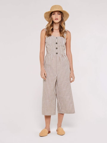 Apricot Jumpsuit in Beige: front