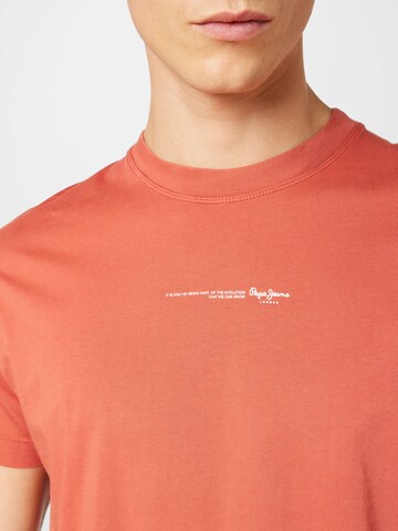 Pepe Jeans T-Shirt 'ANDREAS' in Orange