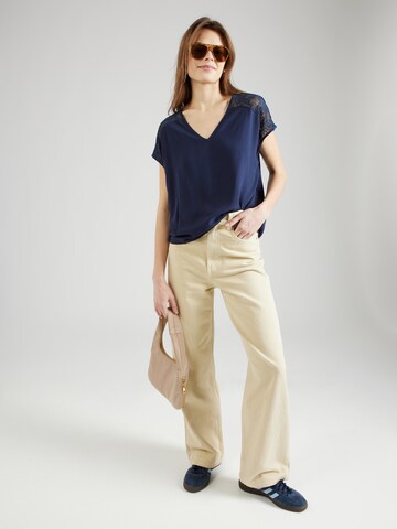 VERO MODA Blouse 'RUSK' in Blauw