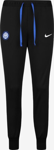 NIKE Regular Workout Pants in Black: front