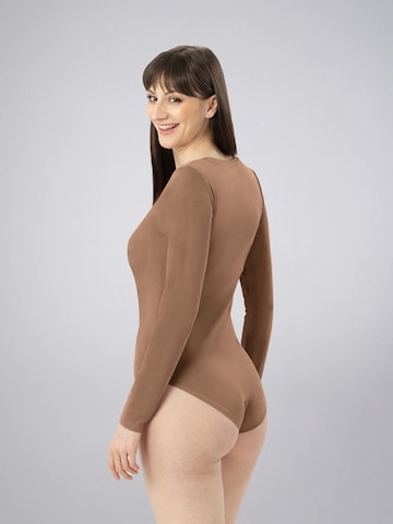 LEAFLETIC Sportbody 'Leafletic Women’s Bodysuit'‌ in Braun