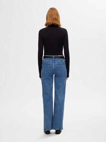 Wide Leg Jean 'Alice' SELECTED FEMME en bleu