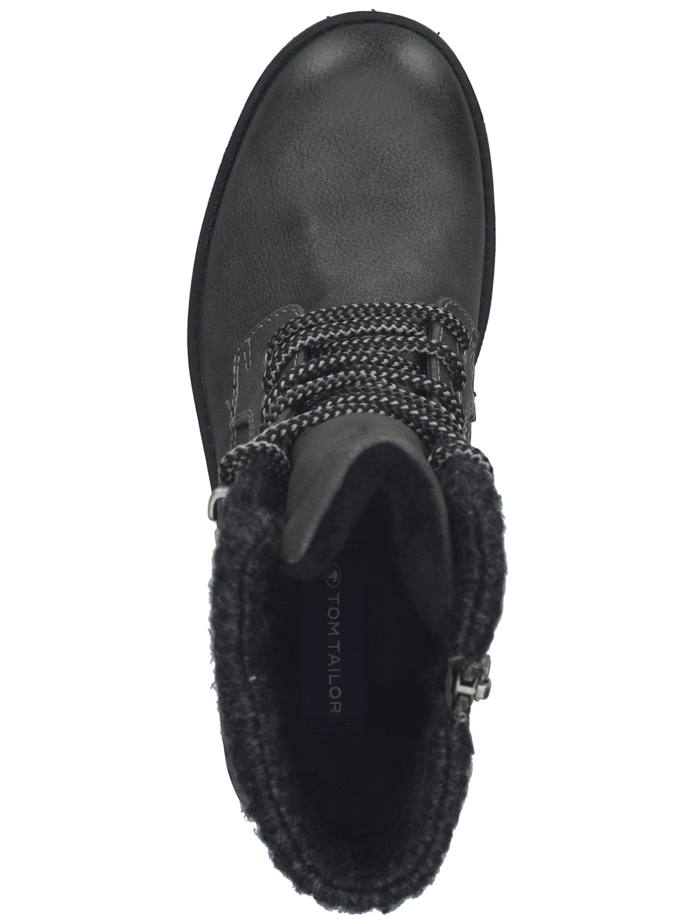 TOM TAILOR Ботинки на шнуровке в Серый