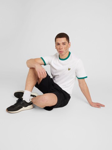 Lyle & Scott Tričko 'Ringer' – bílá