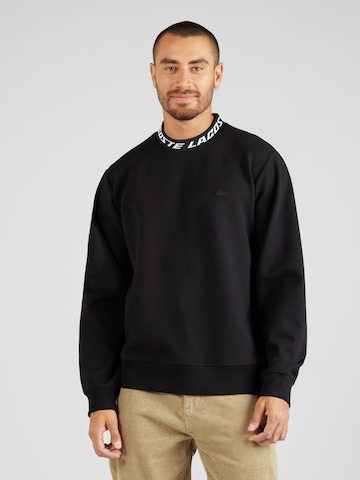 LACOSTE Sweatshirt i svart: framsida